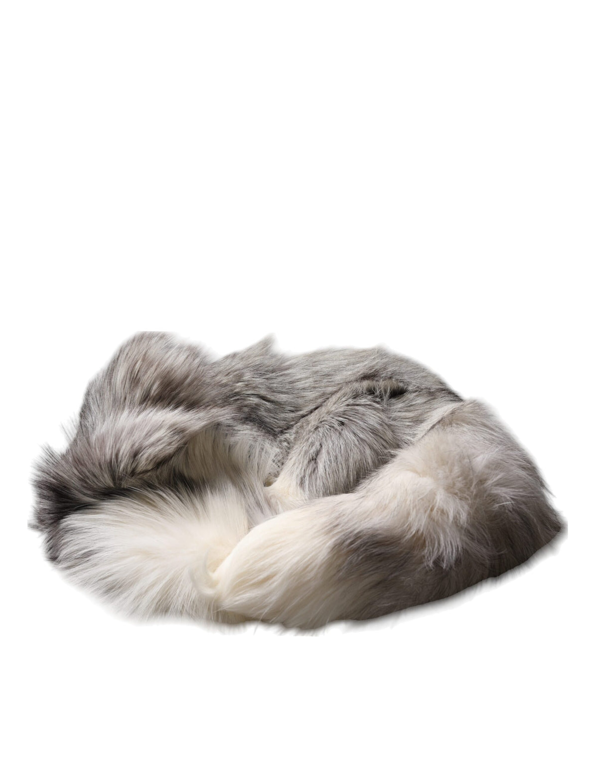 Weißer Fuchs Pelz Hals Wrap Warmer Winterschal