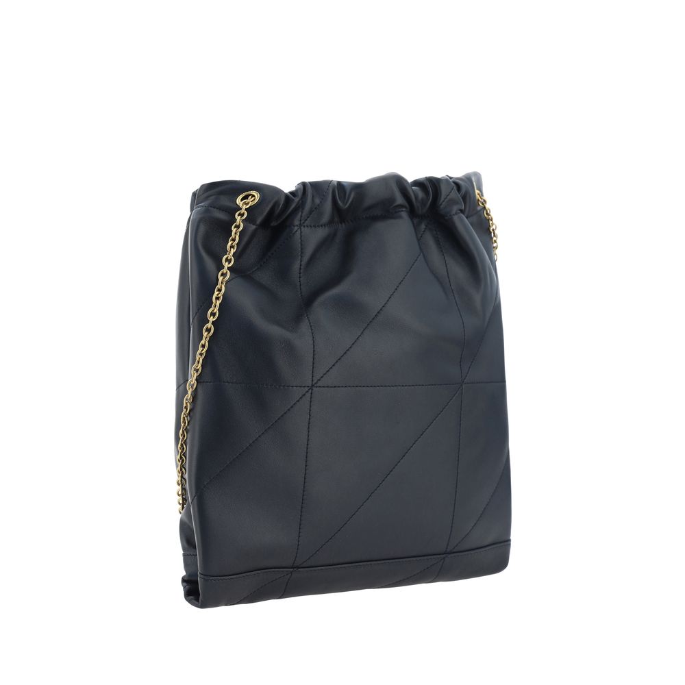Black Lambskin Shoulder Bag Ovis Aries Aries