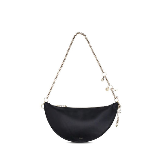 Schwarze Bos Taurus Kalbsleder Schultertasche