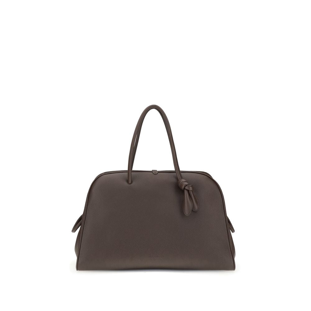 Brown calf leather Bos Taurus handbag