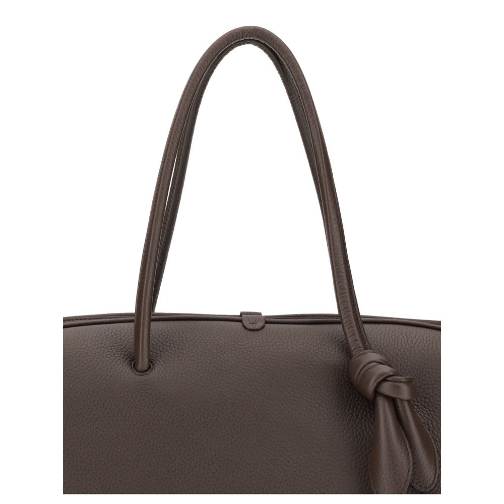 Brown calf leather Bos Taurus handbag